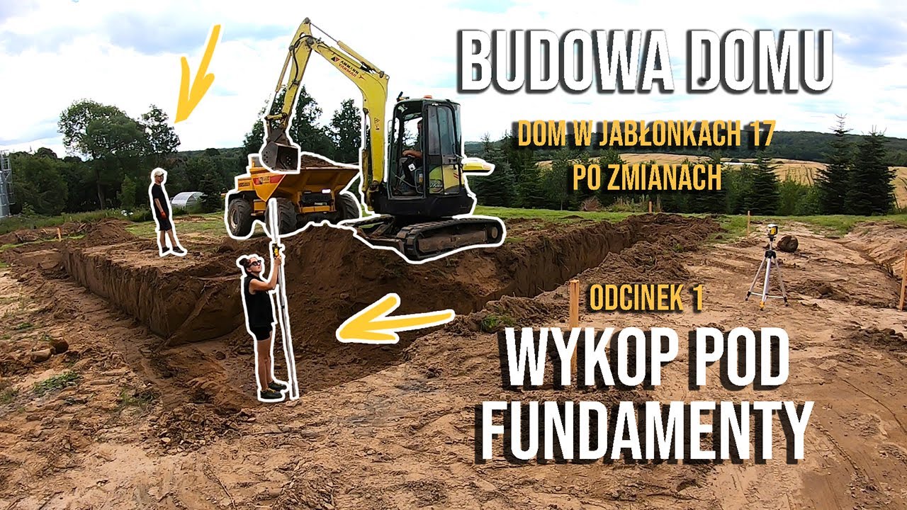 Budowa Domu - DWJ 17 Odc.1 Wykop pod fundamenty