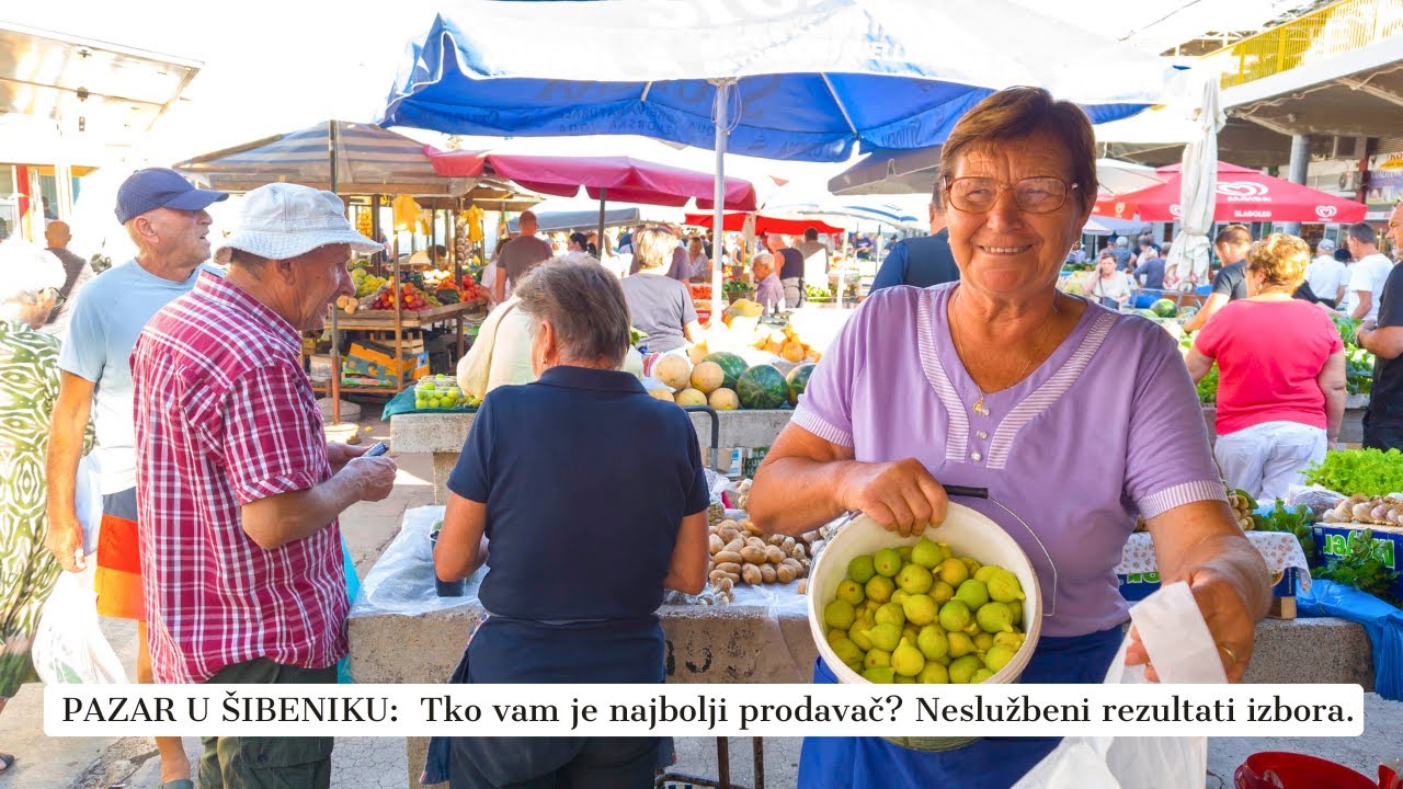 Subota na ŠIBENSKOM PAZARU 🍅 Sama pozitiva i vrhunska ponuda domaćih proizvoda