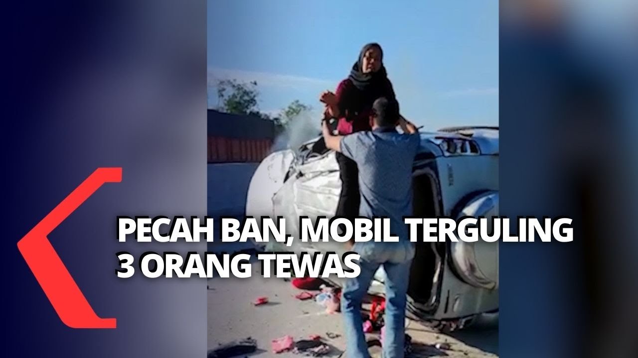 Minibus Terguling di Tol Lampung, 3 Penumpang Meninggal