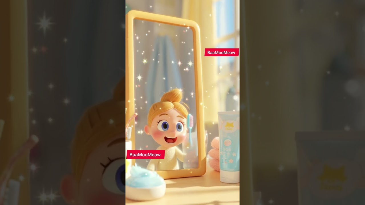 Brush Brush Brush Your Teeth | Kids Song & Daily Routine Rhyme | BaaMooMeaw