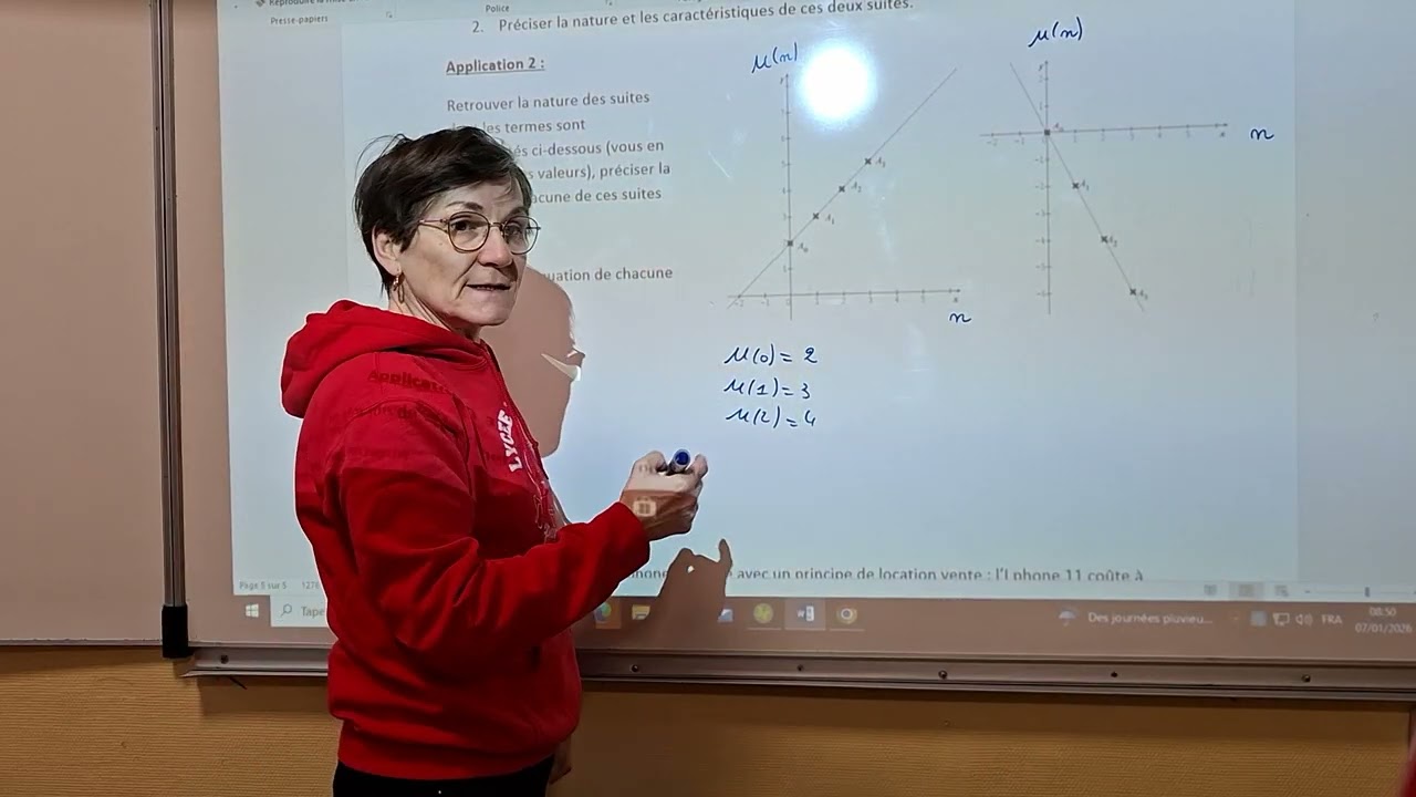 Correction application 1/2/3 1ere es cours suites numériques