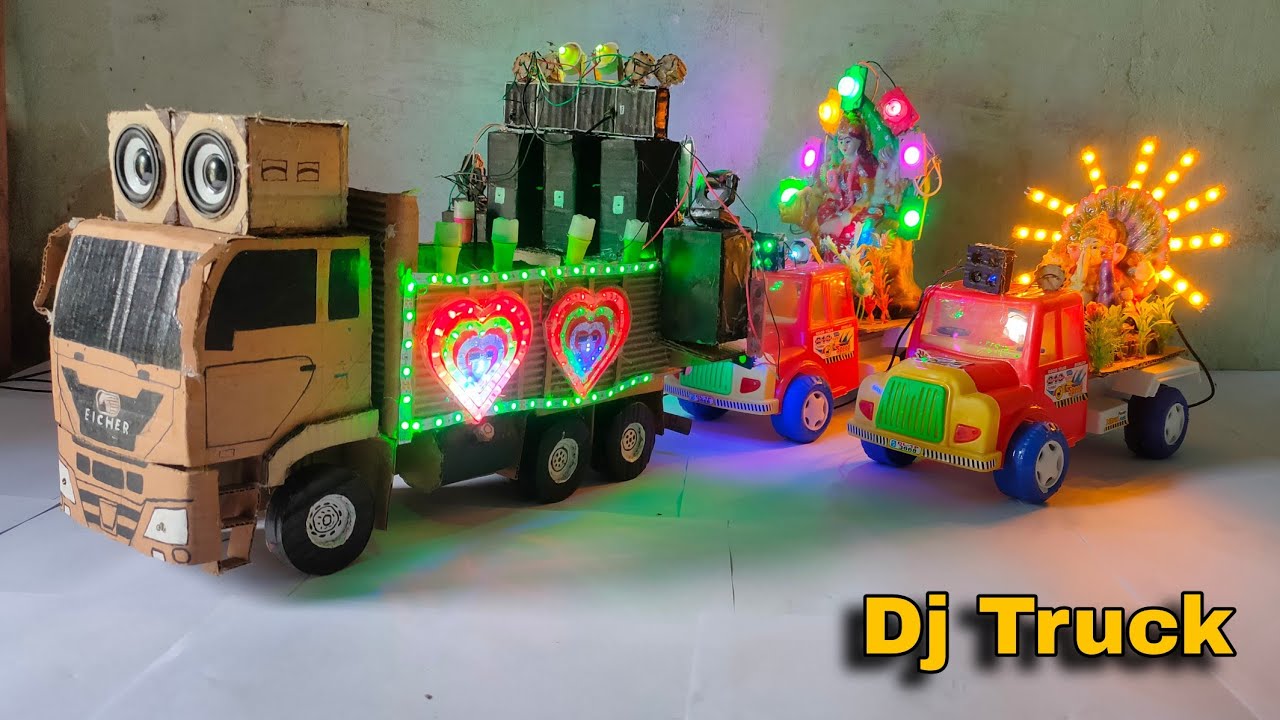 Mini Dj Truck At Home | Dj Truck loading | Mobile Dj | Dj Truck kese banaye | Dj box and Dj lights