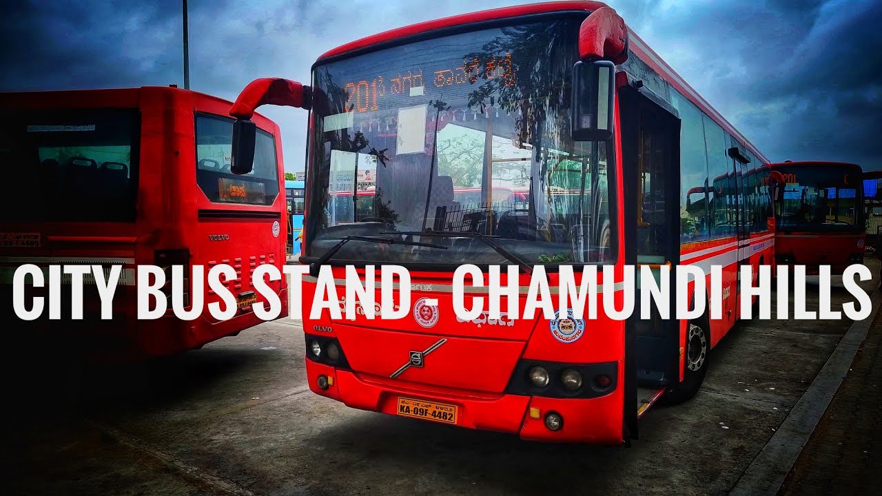 Mysuru City Bus Stand - Chamundi Hills by BUS || Route No. 201 || KSRTC Volvo Bus