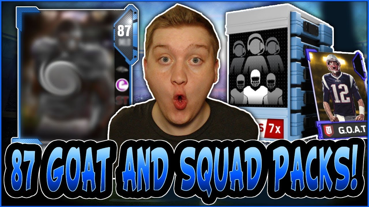 GOT MY 87 GOAT AND 7 SQUAD PACKS!! | 87 OVR GOAT UPGRADE!! | MUT 18 PACK OPENING