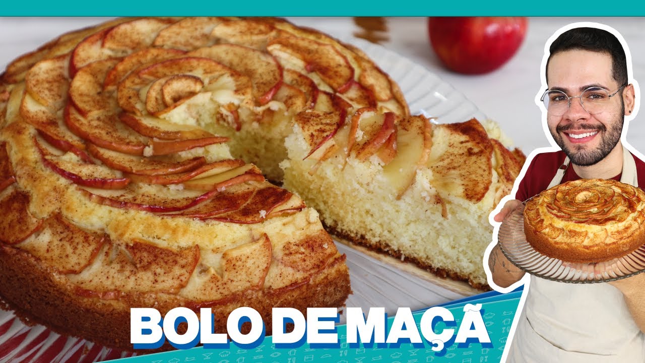 VOCÊ NÃO VAI ACREDITAR NA MACIEZ E NO SABOR DESSE BOLO | BOLO DE MAÇÃ SUPER FOFINHO