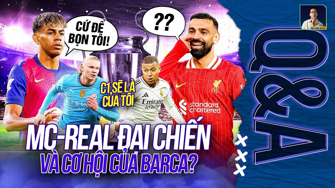 REAL VÀ MAN CITY YẾU ĐI, BARCA SẼ LÀ ỨNG VIÊN SỐ 1 CHAMPIONS LEAGUE? | Q&A HỎI ĐÁP CÙNG BLV ANH QUÂN