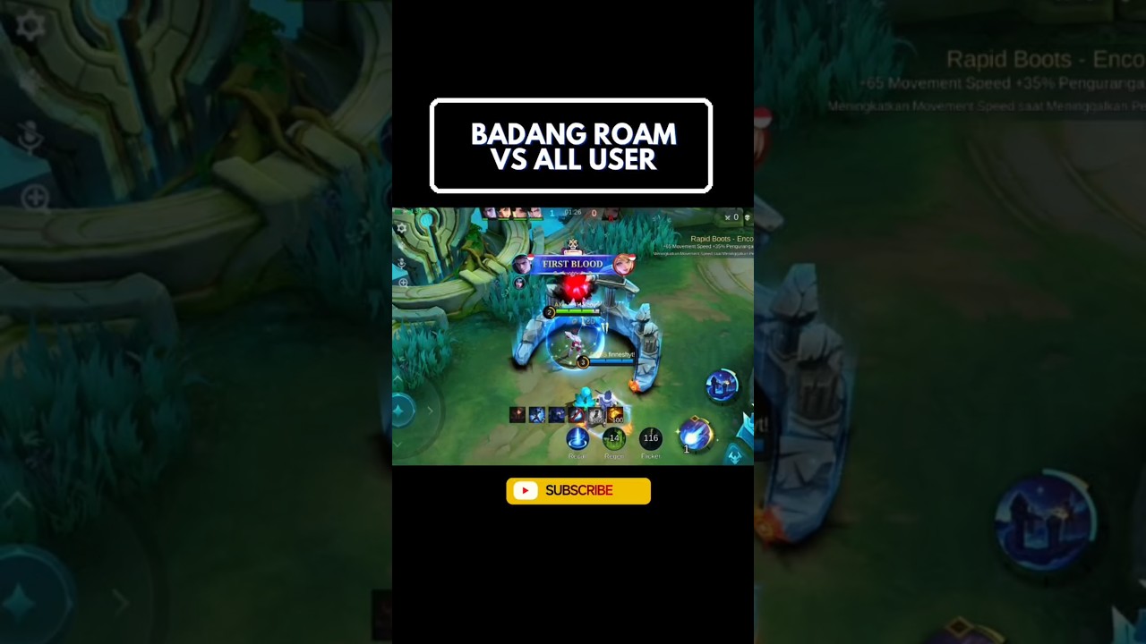 HIGHLIGHT BADANG ROAM VS ALL USER - MLBB 