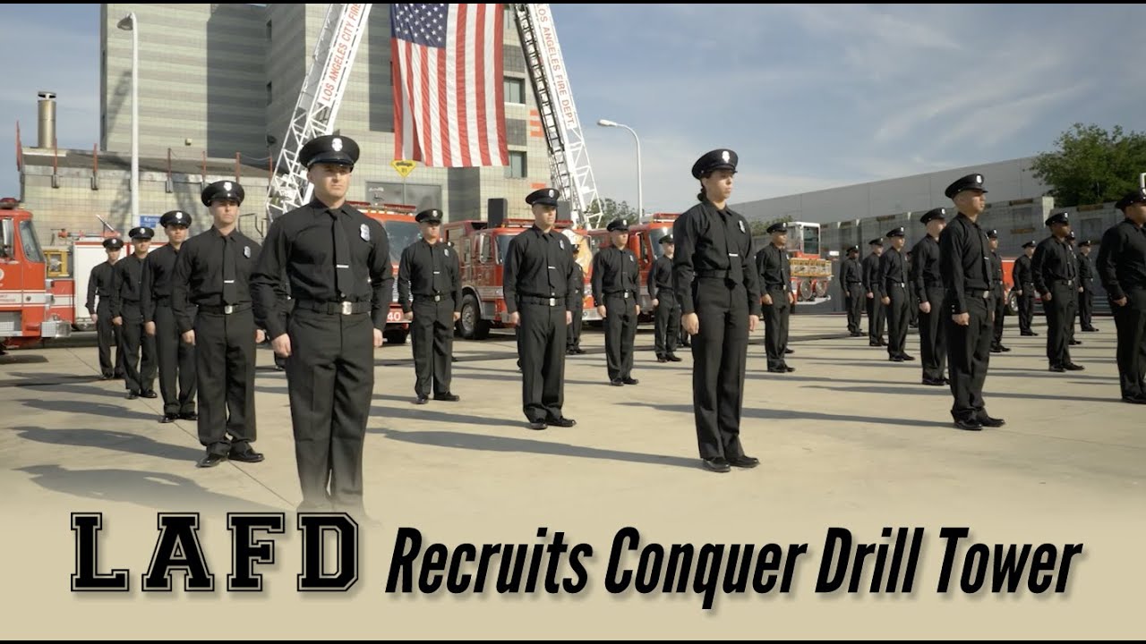 LAFD Recruits Survive Tough Drill Tower Academy