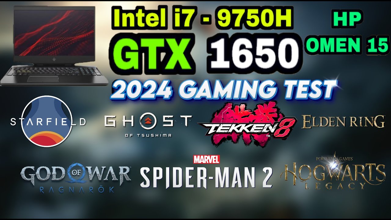 HP Omen 15 | 2024 GAMING TEST | GTX 1650 + i7 9750H