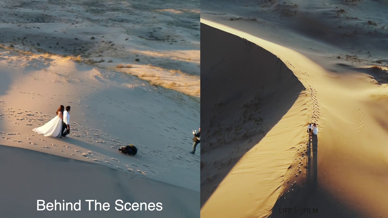 Behind The Scenes. Wedding in a desert
