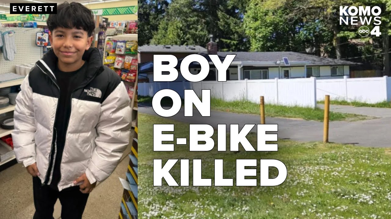 13-year-old boy fatally injured by cable while riding e-bike in Everett