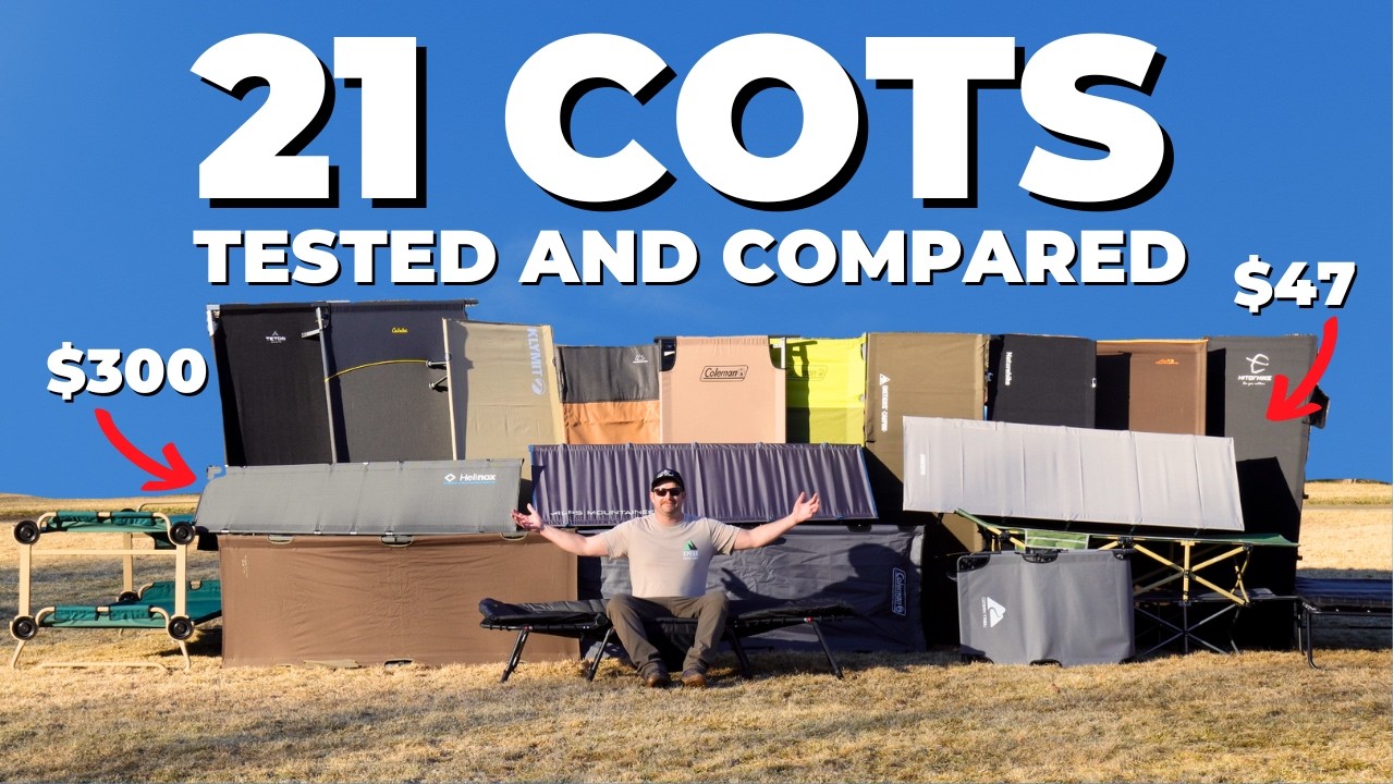Best Camping Cot? 21 Cots TESTED and COMPARED!