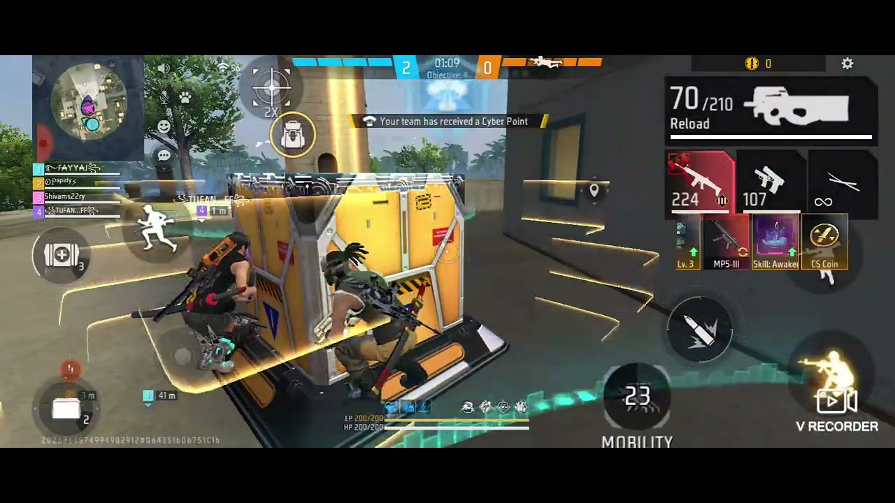 Free fire max cs ranked gameplay medium stile but good gameplay 😊😅 #freefire #foryou #explore 