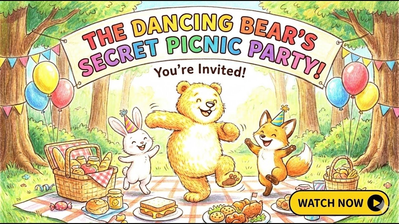 The Dancing Bear's Secret Picnic Party