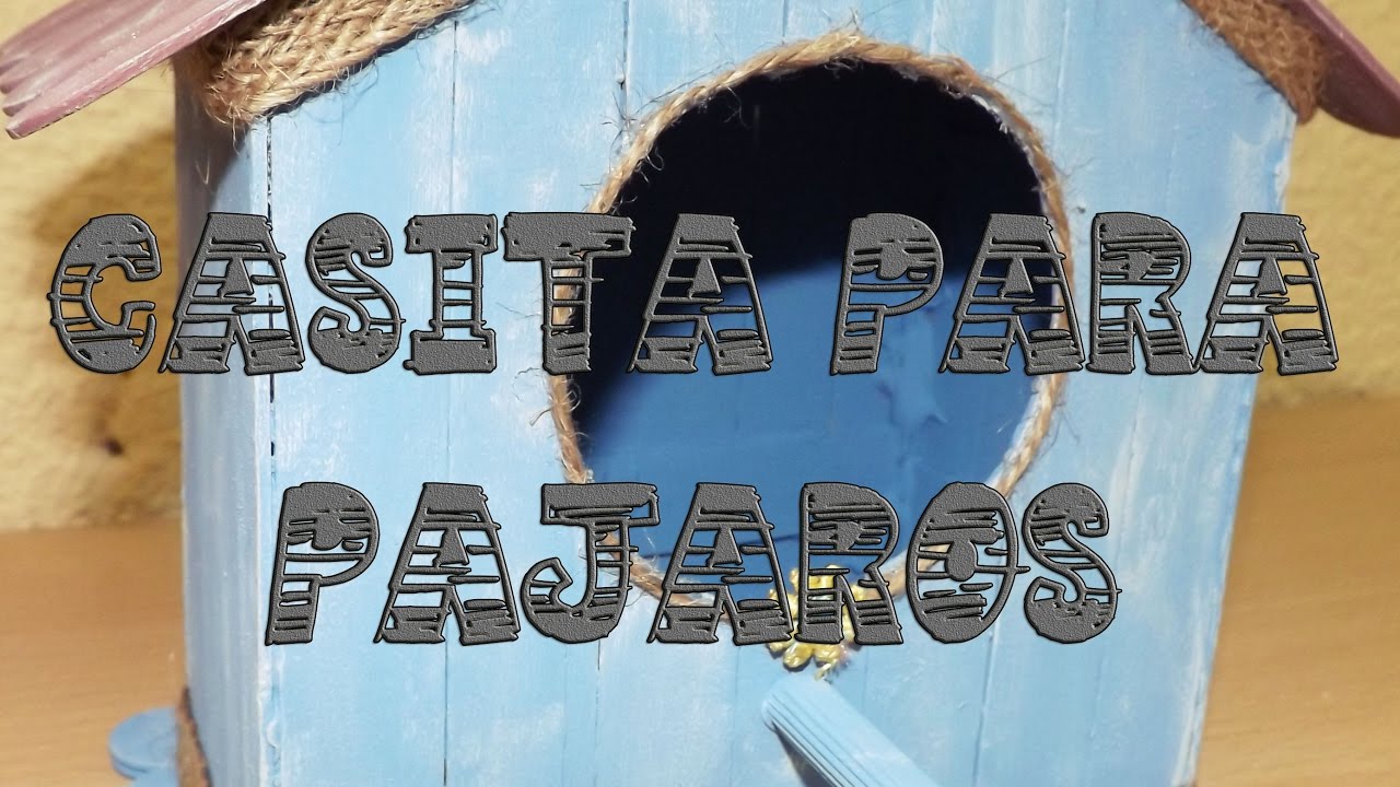 Casita para pájaros hecha con palitos || La Casita de Gominolas