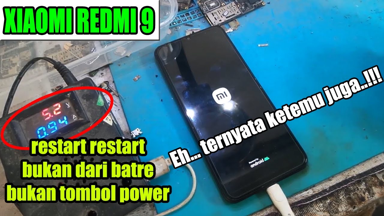mengatasi redmi 9 restart terus di logo mi