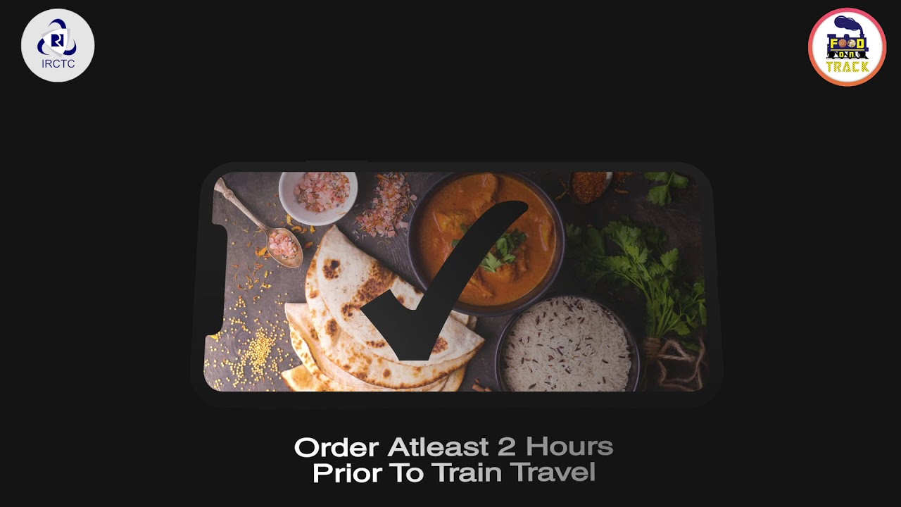 How to order food online on your train seat