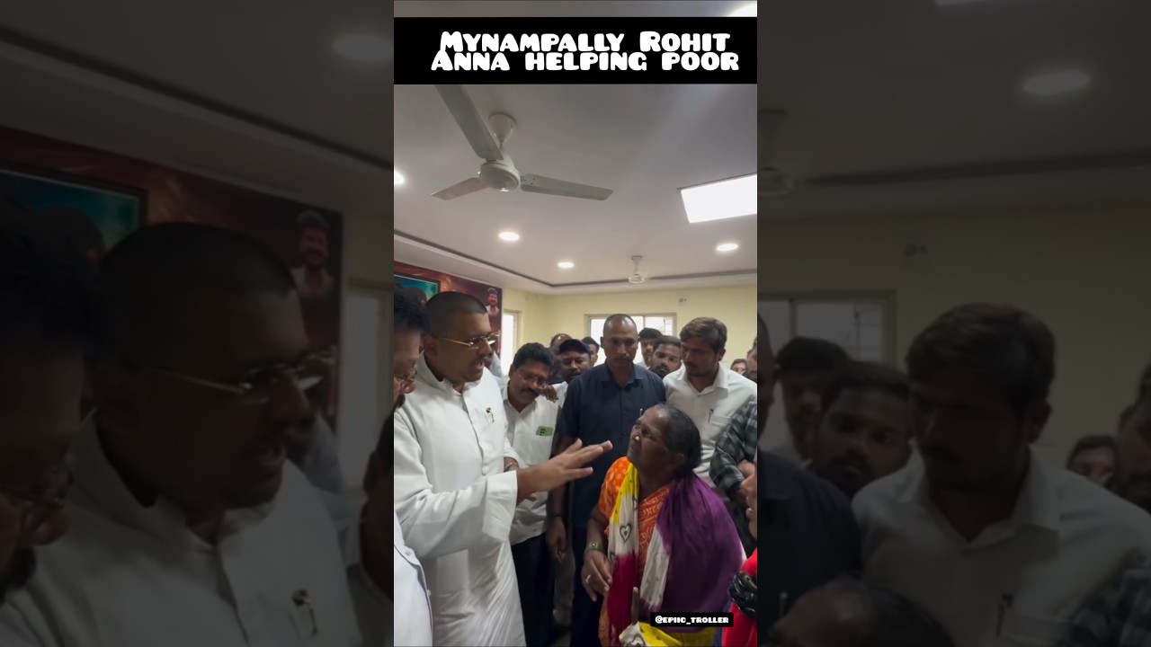 Mynampally Rohit Anna Helping the Poor | Heartwarming Humanity in Action ❤️