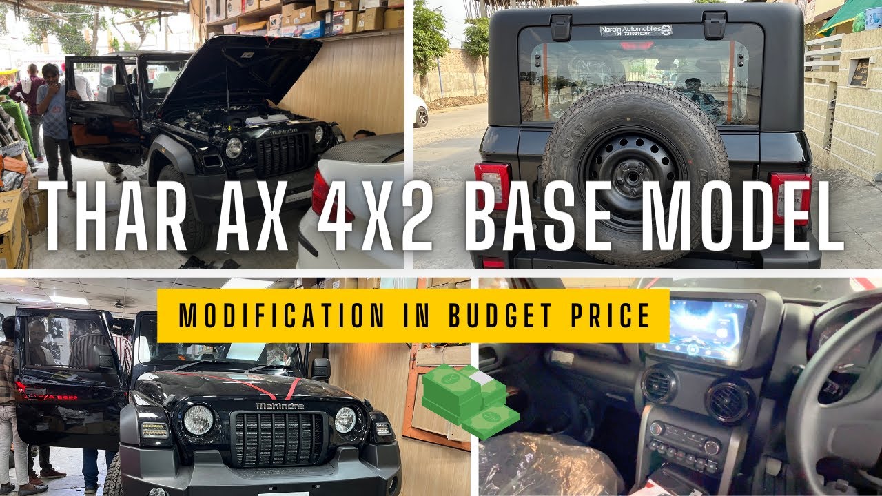 Thar AX 4x2 Base Model Modification in Budget Price #thar