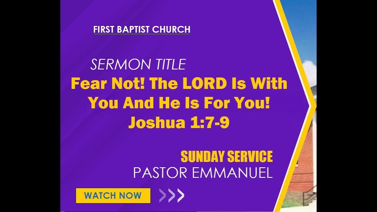 Не бойся! Господь с тобой и за тебя! **Иисус Навин 1:7-9 NIV**