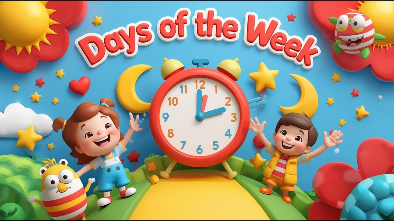 Days of the Week Song for Kids | 7 days in a week song | Fun Kids Song for Toddlers and Preschoolers