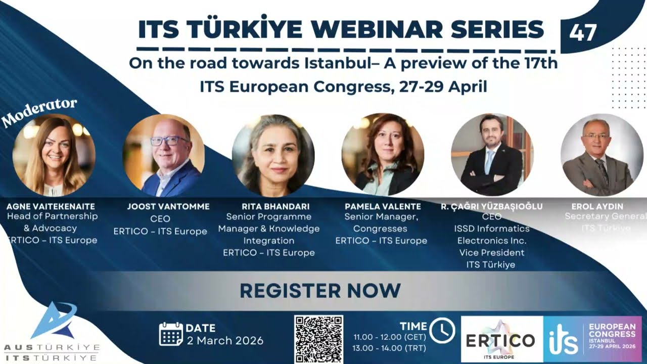 Webinar: On the road towards Istanbul– A preview of the 17th ITS European Congress, 27-29 April