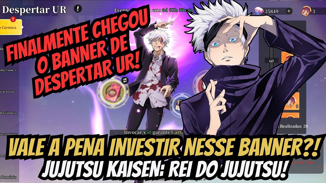 ⭐NÃO GASTE ANTES DE VER! Análise completa do Banner despertar UR em Jujutsu Kaisen: Rei do Jujutsu!⭐