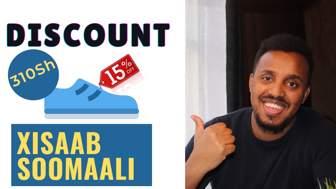 Xisab Somali I Discount 17 |  xisaab afsoomaali boqoley % qiima dhimis
