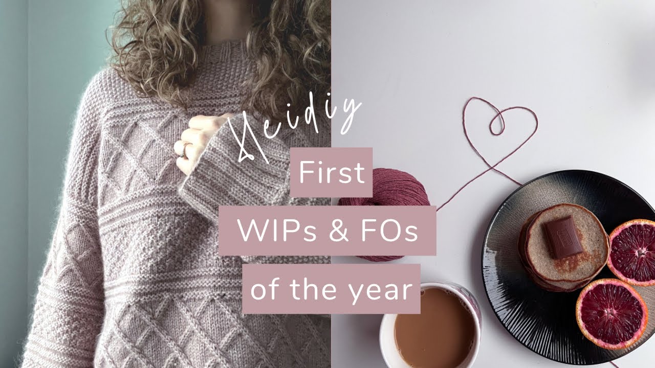 Muted pinks and browns | WIPs and FOs | Knitting podcast | HEIDIY