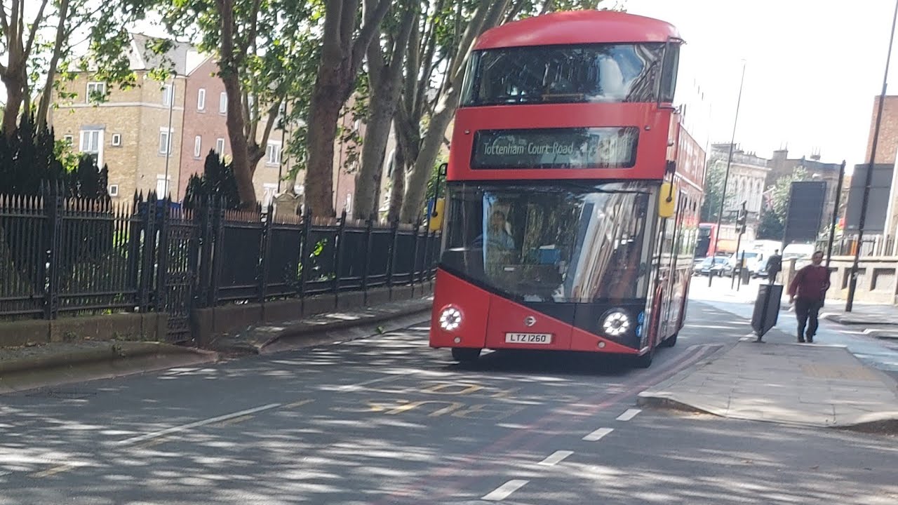 Full Route Visual Of Route 8 Bow Church - Tottenham Court Road LT260 LTZ2060