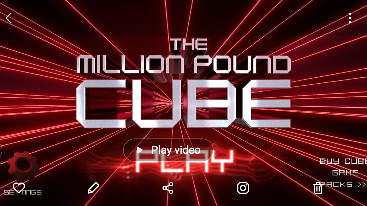 The Million Pound Cube Game App - One Millionaire ?