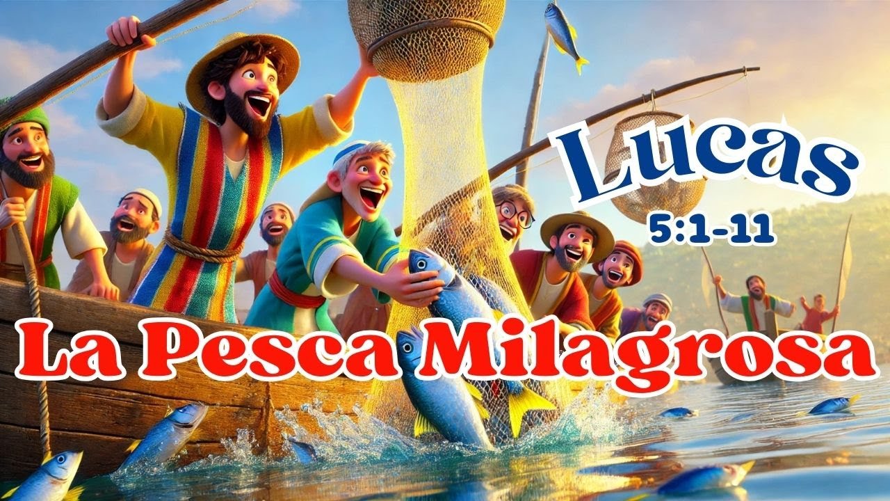 La Pesca Milagrosa🌊🐟 | Milagros de JES&Uacute;S | Mi Biblia Kids