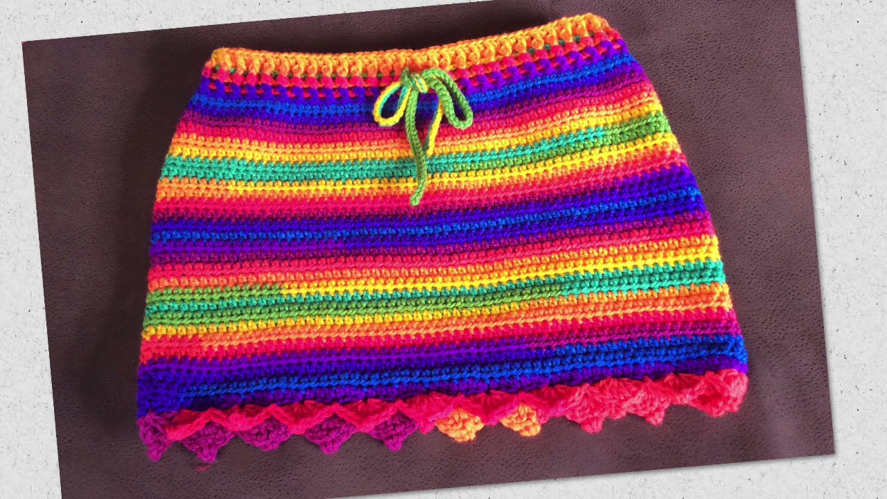 How to crochet a mini skirt for women | crochet tutorial for beginners.