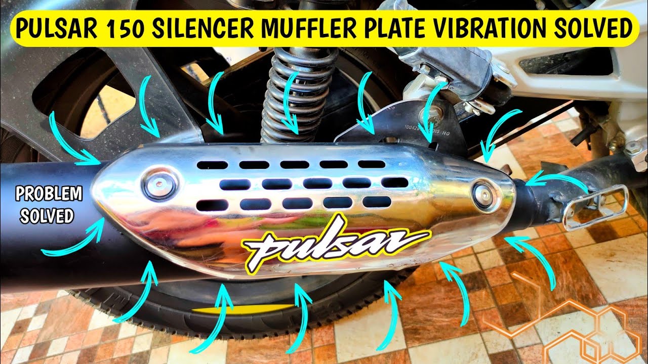 Pulsar 150 Silencer Muffler Plate Vibration Problem Solved | @AMARKVLOGS