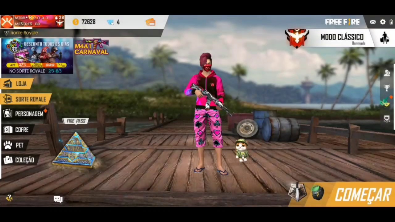 PEGUEI MESTRE!! Temporada 8 Free Fire.