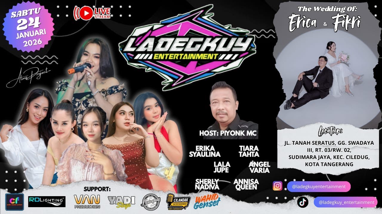 🔴 LIVE STREAMING LADEGKUY ENTERTAINMENT - SABTU 24 JANUARI 2026 ( MALAM )