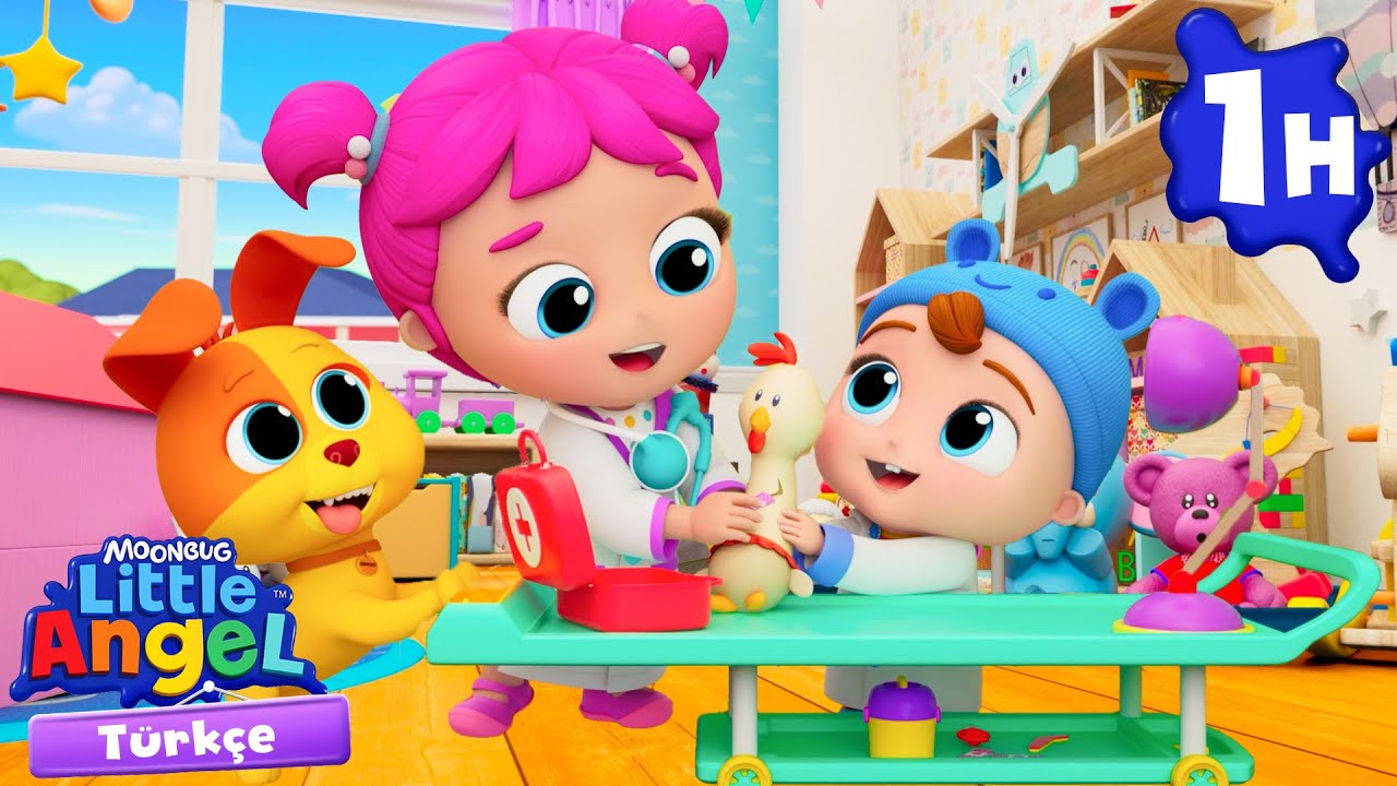Oyuncak Hastanesi 🏥 | Little Angel | Çocuk Çizgi Filmleri | Moonbug Kids Türkçe