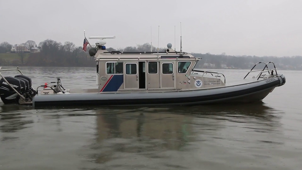 CBP Air and Marine Operations SAFE Boats Monitoring DC Waterways for 58th Inauguration