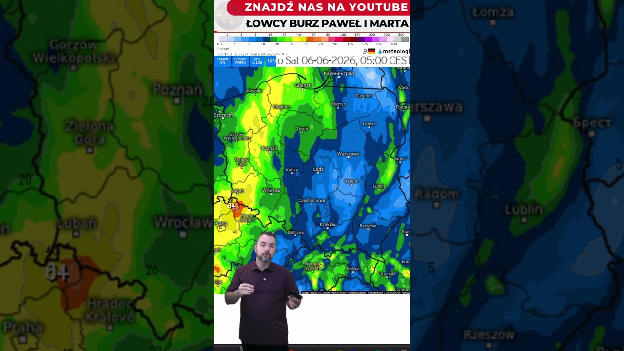 More rainfall in the second half of the week #weather #poland #short #forecast