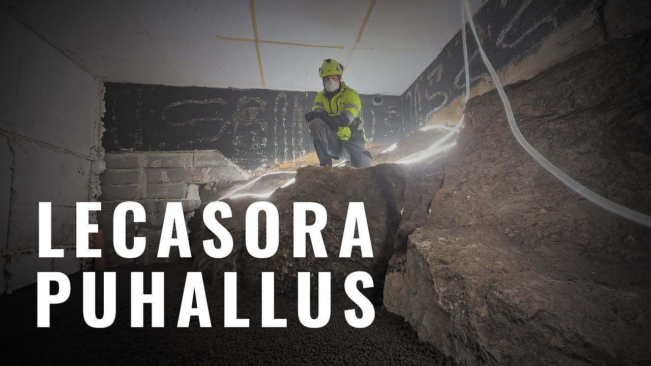 Lecasora-puhallus KAP | Kellariin 100cm Kapillaarikatko | Ratkaisu Omakotitalon Kosteusongelmaan
