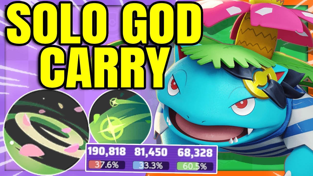 PETAL DANCE VENUSAUR is the Ultimate 1vs5 Ranked Carry | Pokemon Unite