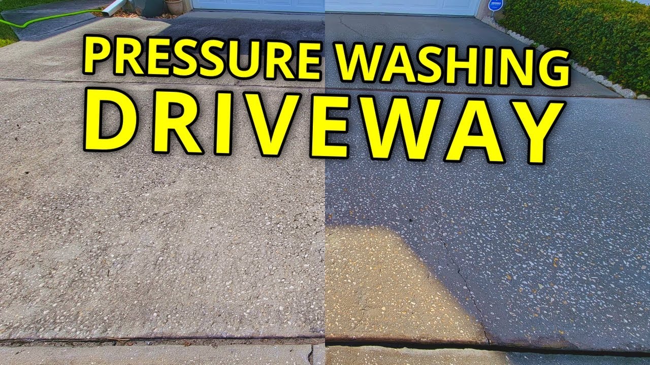 Satisfying Driveway Pressure Washing Transformation POV | No Commentary | Timelapse | 4K