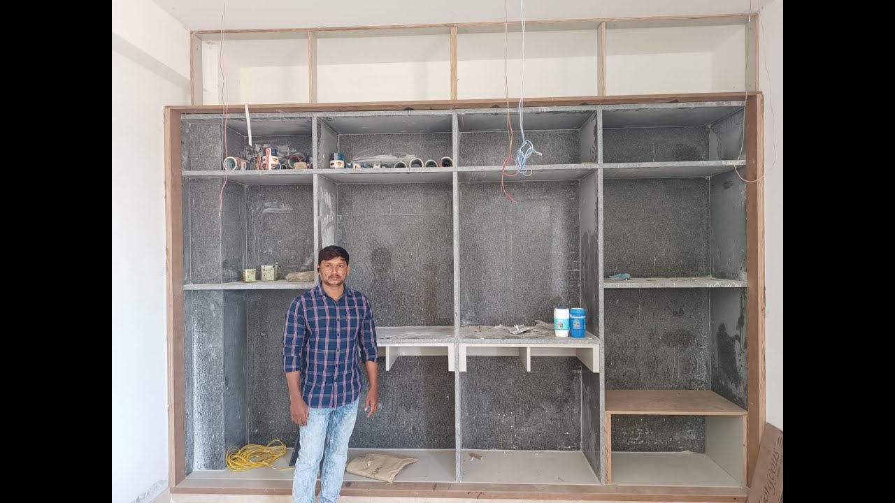 Granite shelf in bedroom || THE YOUNG DESIGNERS INTERIOR ||Hyderabad