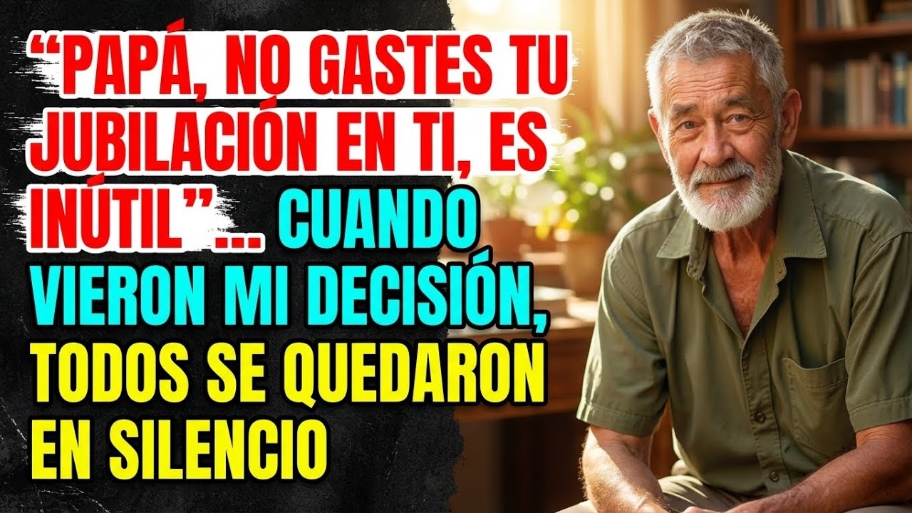 Papá no gastes tu jubilación en ti, es innecesario…Cuando vieron mi decisión se quedaron en silencio