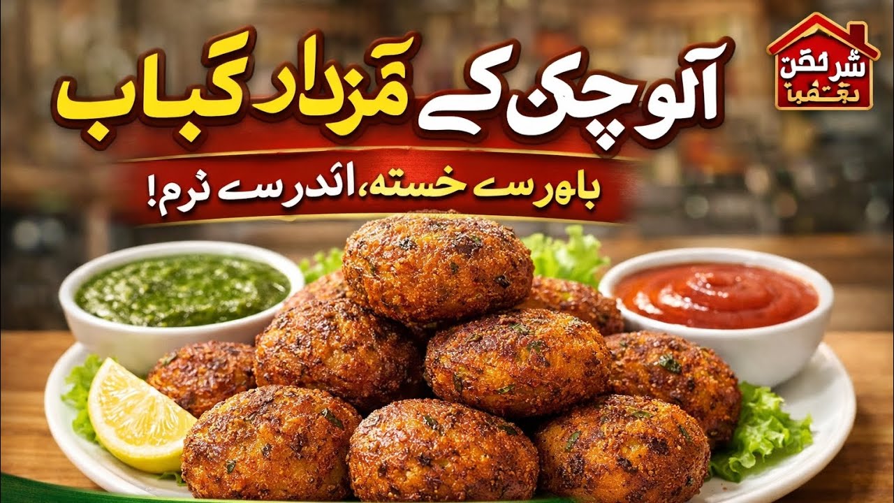 صرف چند منٹ میں تیار آلو چکن کبـاب | آسان اور ٹیسٹی ریسپی SAHER KA KITCHEN 