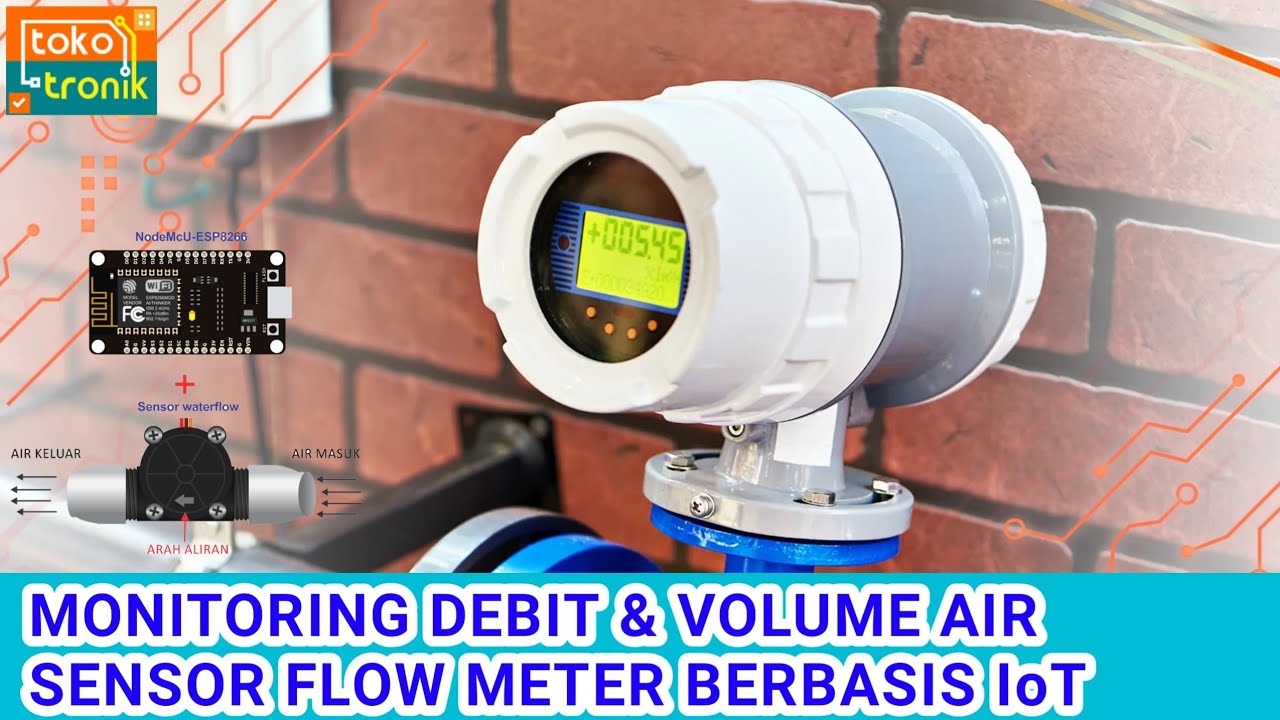 SISTEM MONITORING DEBIT AIR & VOLUME AIR BERBASIS IOT / WATERFLOW METER IOT #iot #arduinoproject