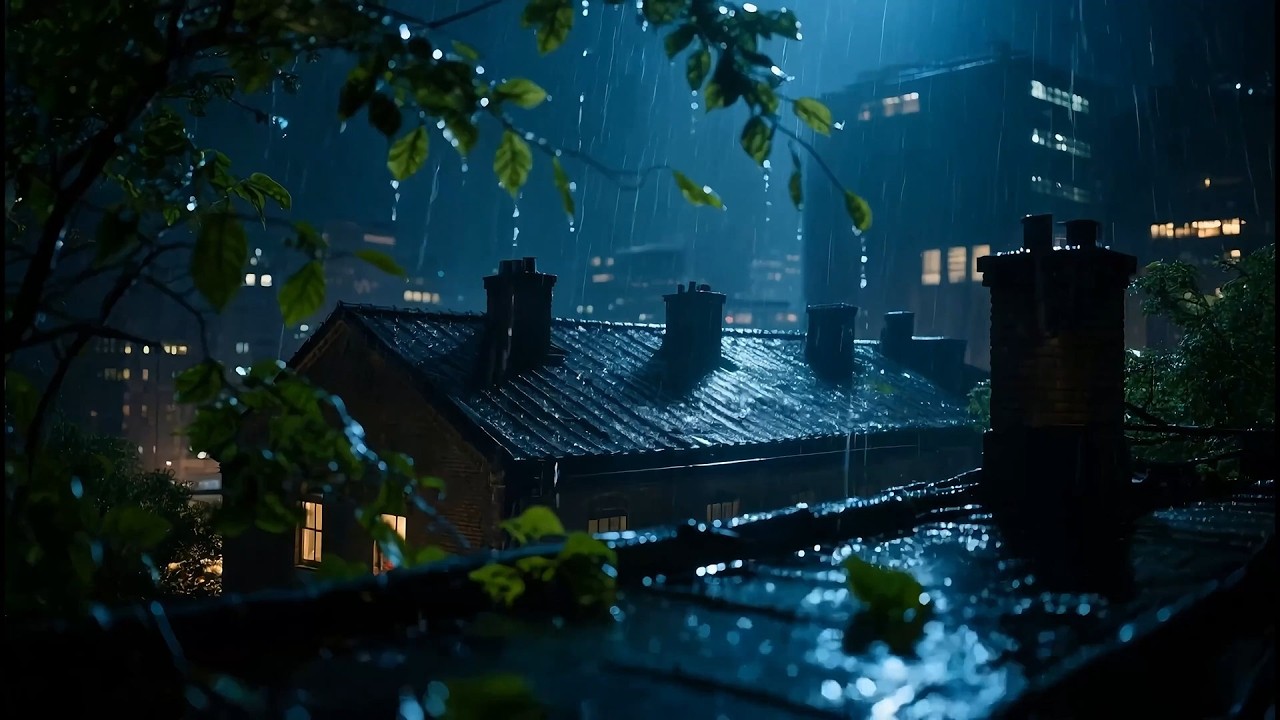 Calming Rain Sounds at Night for Sleep to Help You Fall Asleep and Beat Insomnia Easily