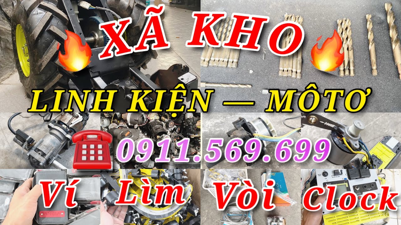 Xã kho Môtơ ! Linh kiện máy , Mũi khoan , #motor , #ruaxe , #giadung , Cùm #diy , Ví móc khoá