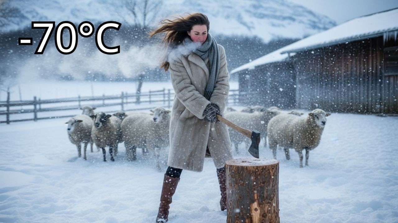 Living at -70°C on a Swiss farm – cooking soup and chopping wood to survive!