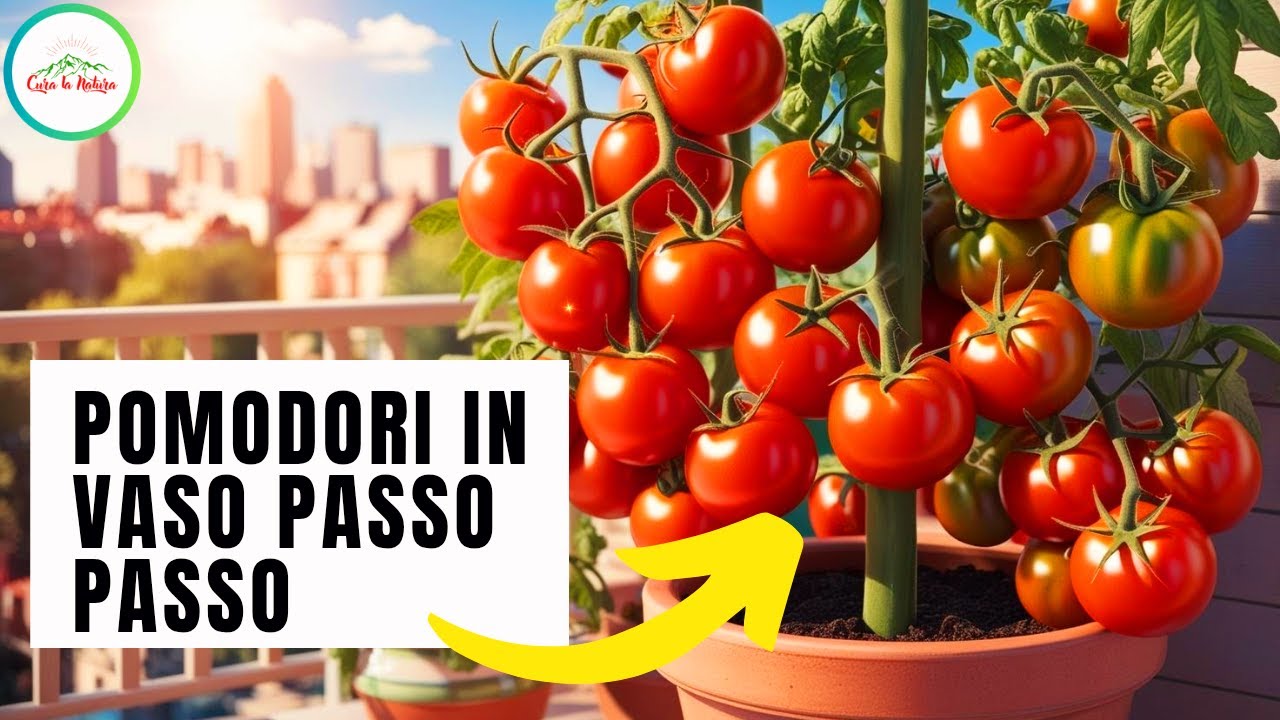 Pomodori in Vaso - Come e quando coltivare i pomodori sul balcone in vaso?